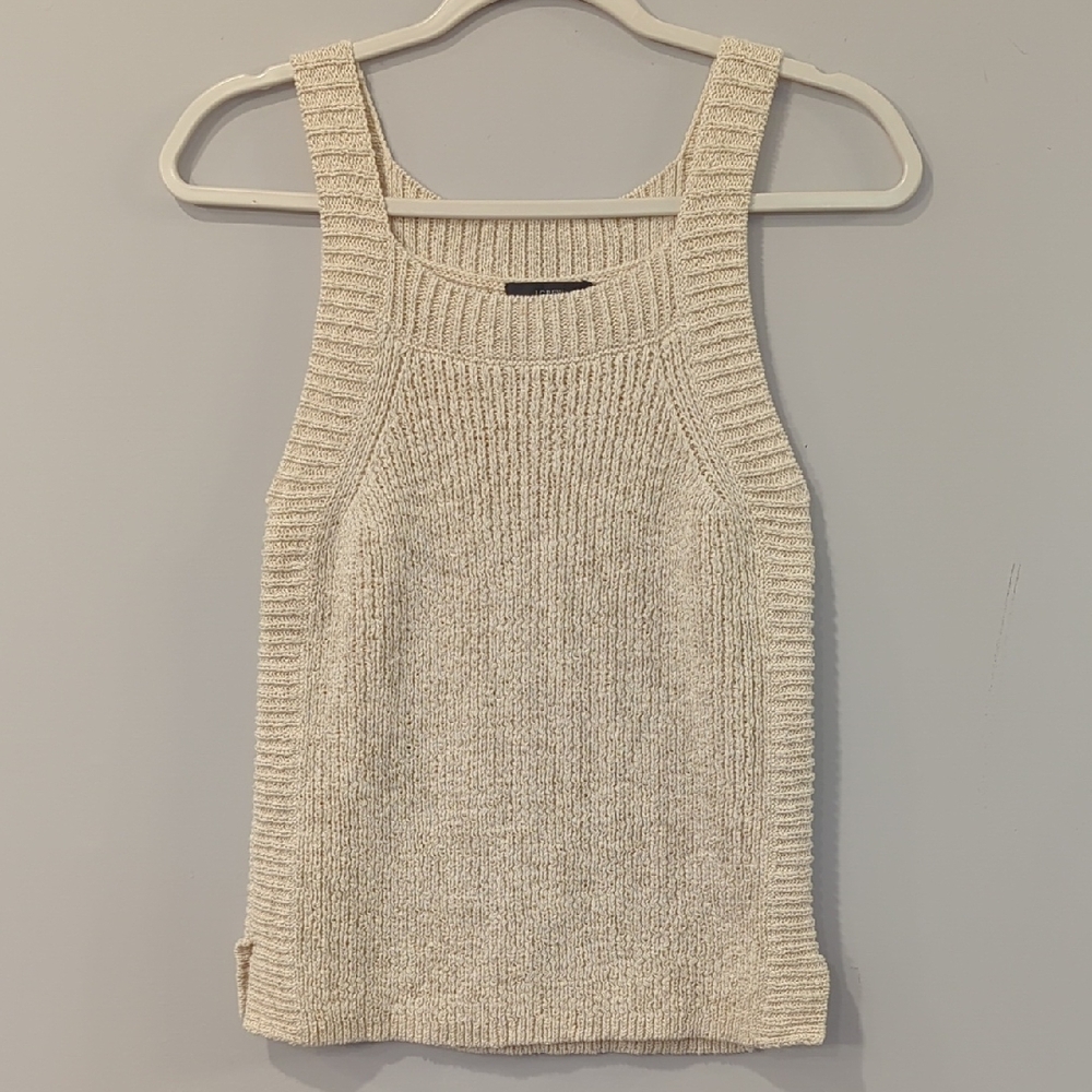 J. Crew Cream Knit Tank Top